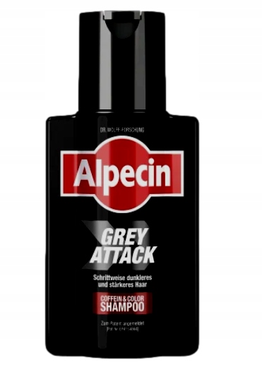 2x Alpecin Grey Attack Szampon Koloryzujacy Z Kofeina Przeciw Siwieniu 200