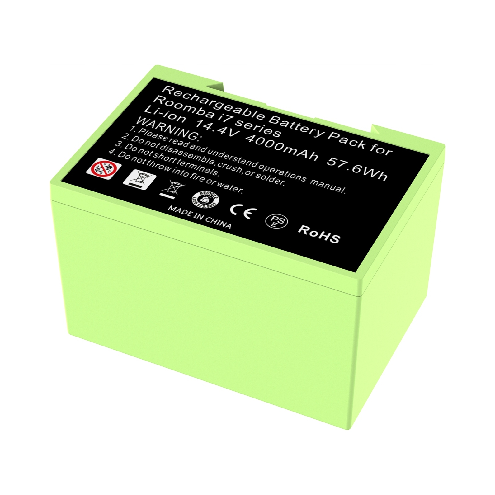 2x Akumulator Do Irobot Roomba I7 4000 Mah Li Ion Zielony