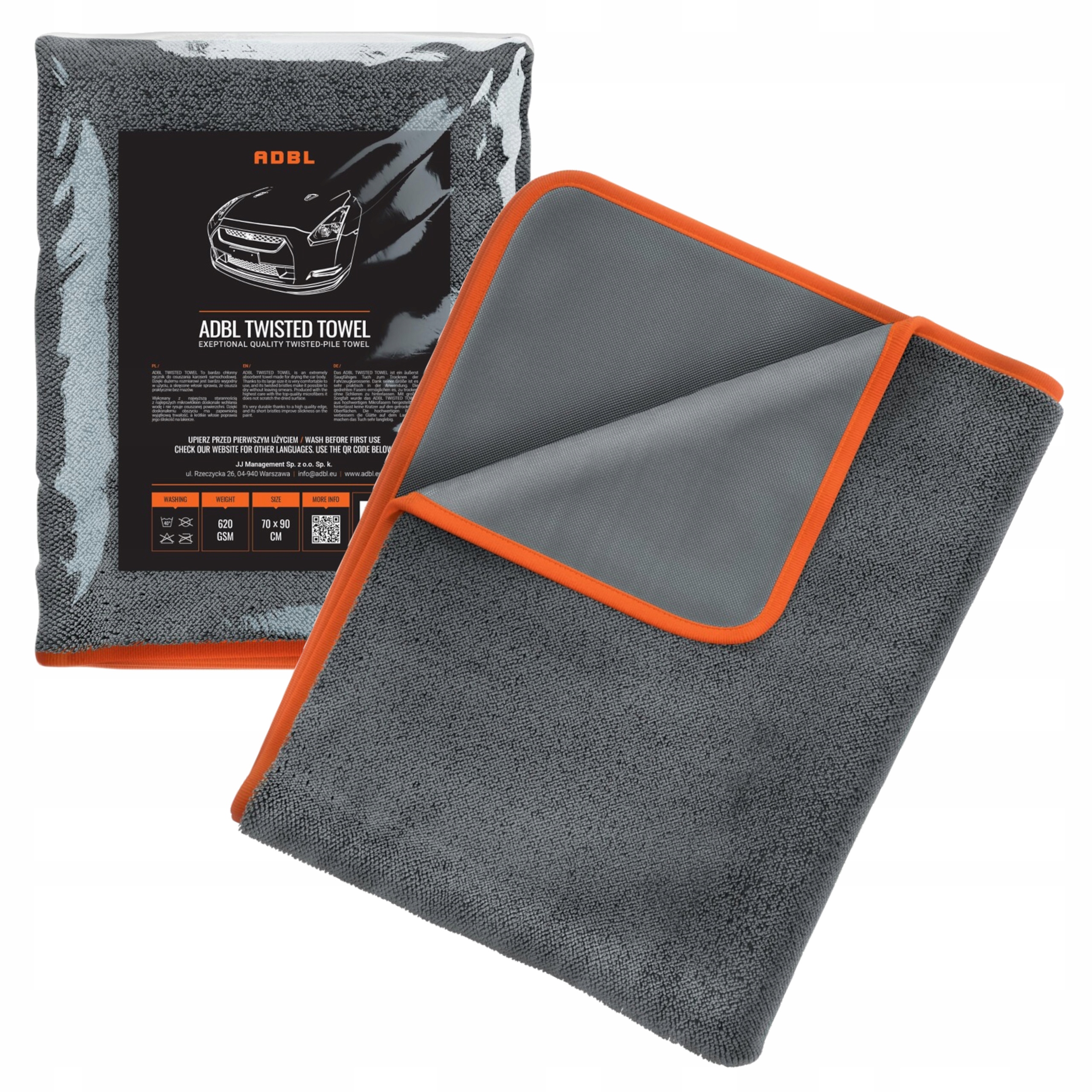 2x Adbl Twisted Towel Recznik Do Osuszania Karoserii 70 X 90 Cm