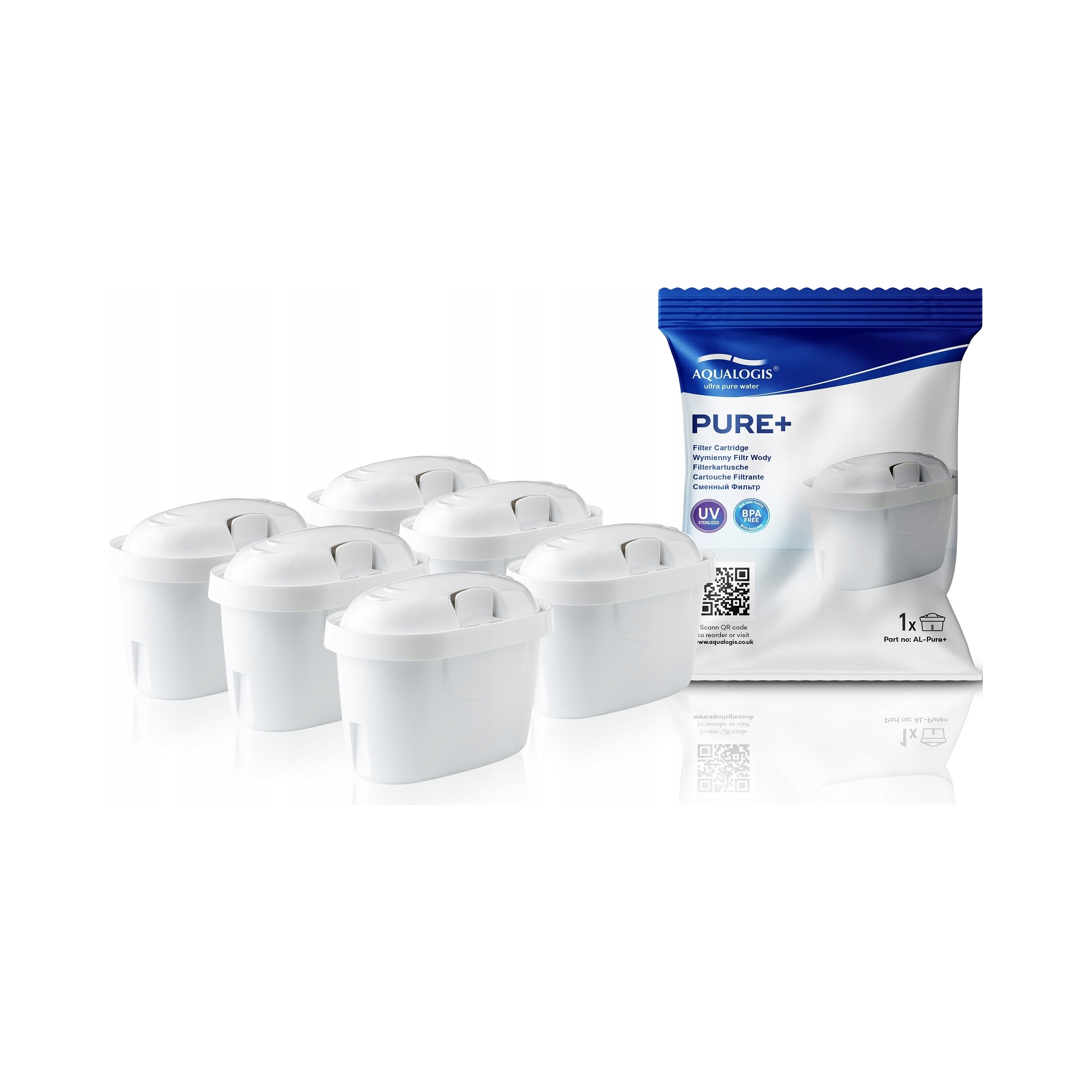 2x 6x Filtr Wody Aqualogis Pure Do Dzbanka Filtrujacego Brita Dafi Zamienni