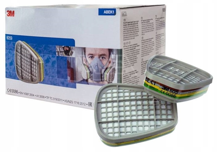 2x 3m Filtr Abek1 6059 Pochlaniacz Gazow I Par Komplet 2 Szt Maski