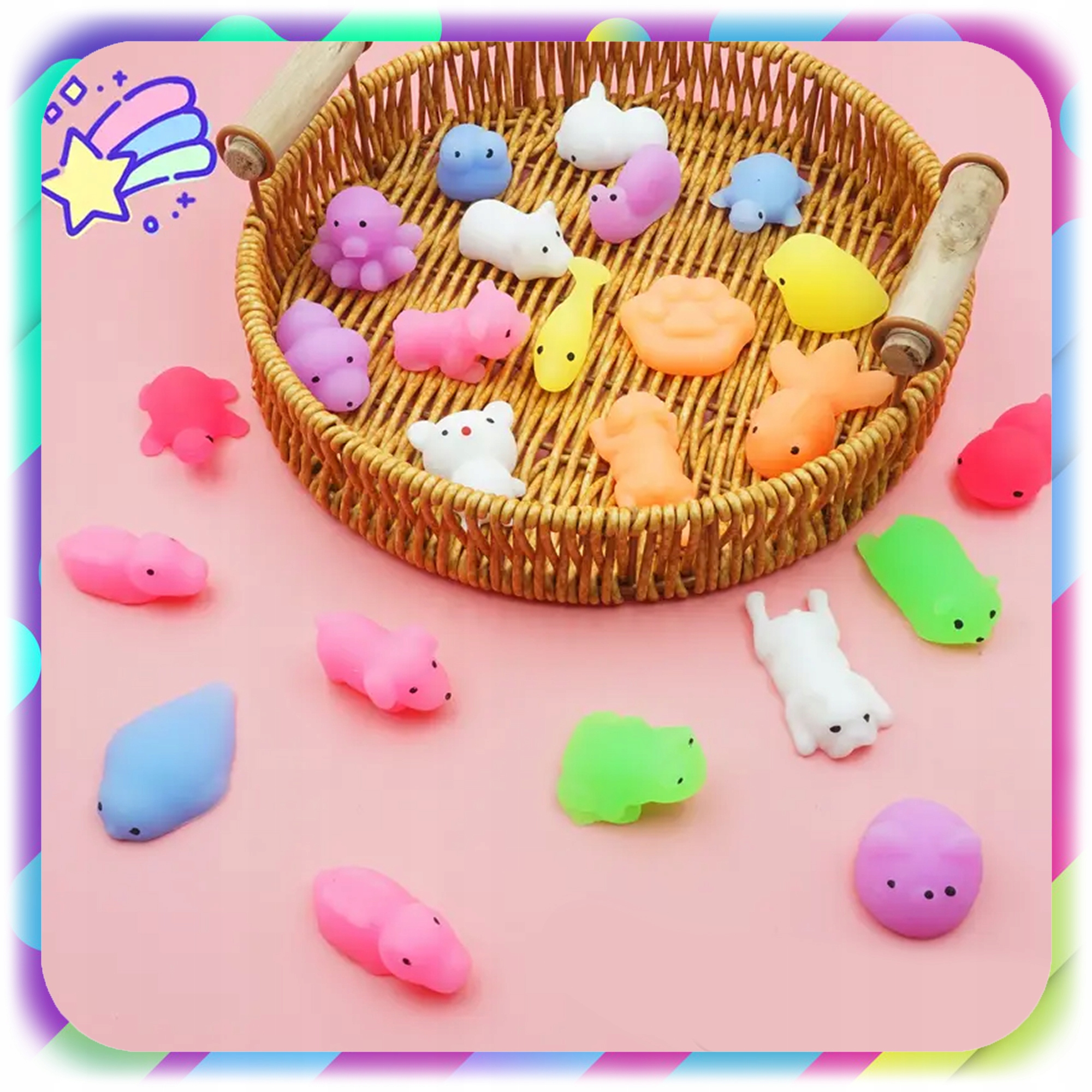 2x 30 Szt Gniotek Squishy Antystresowy Zabawka Mochi Sensoryczny Dla Dzieci