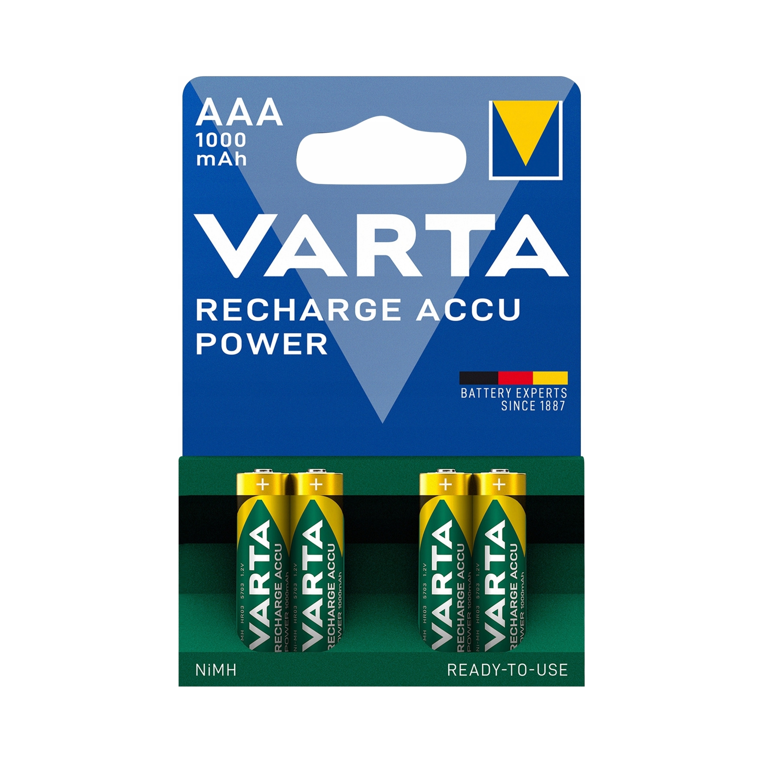2x Akumulator Niklowo Metalowo Wodorkowy Nimh Varta Aaa R3 1000 Mah 4 Szt