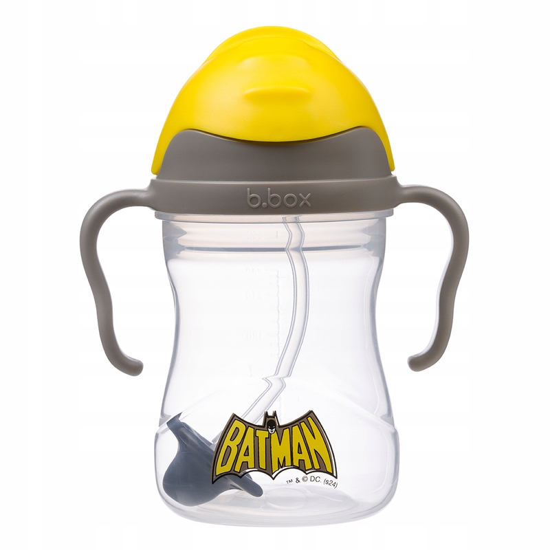 2x B Box Bidon Z Obciazona Slomka Kubek Niekapek 240 Ml Batman 6m