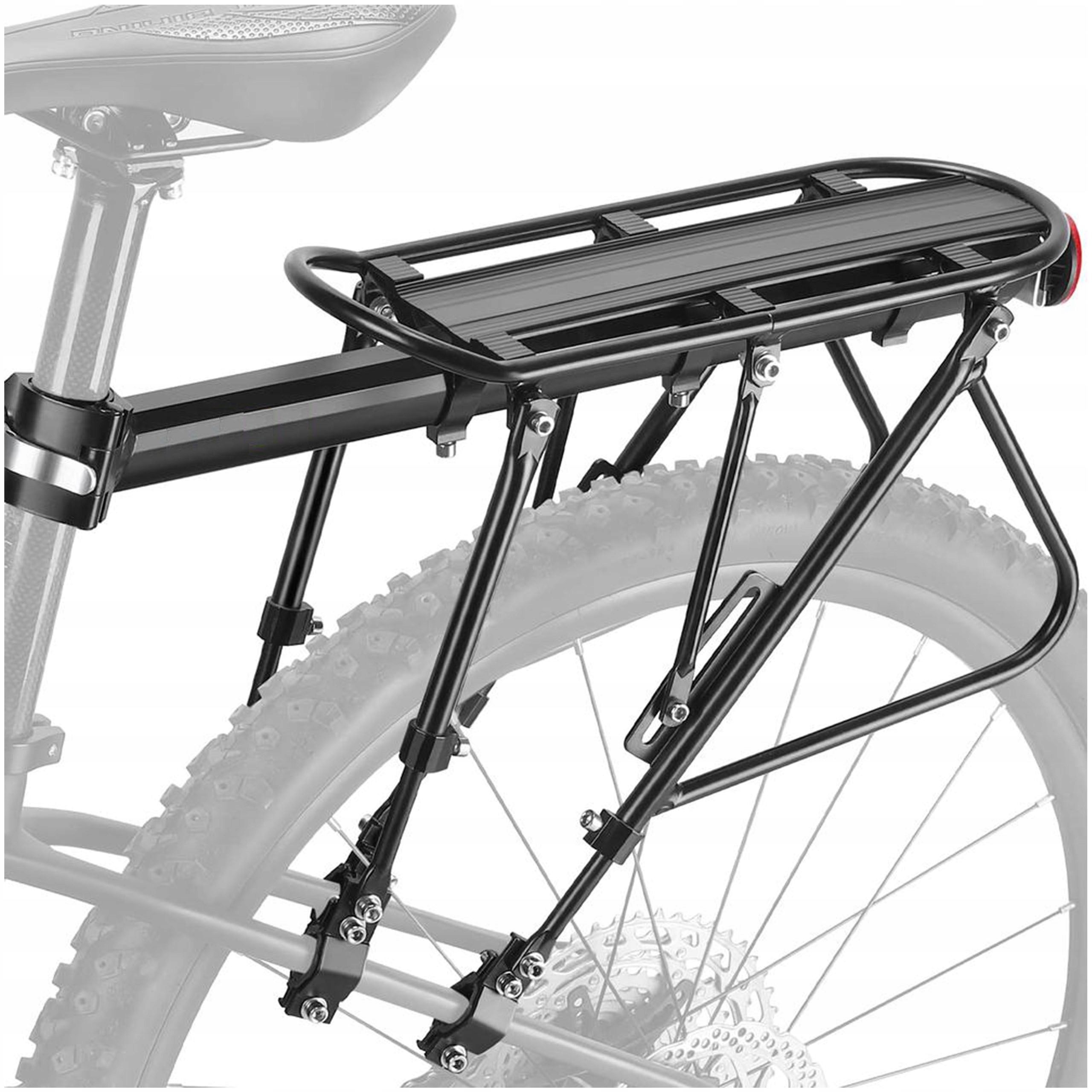 2x Bagaznik Rowerowy Tylny Mundo Z131 Czarny Do 100 Kg Na Sztyce