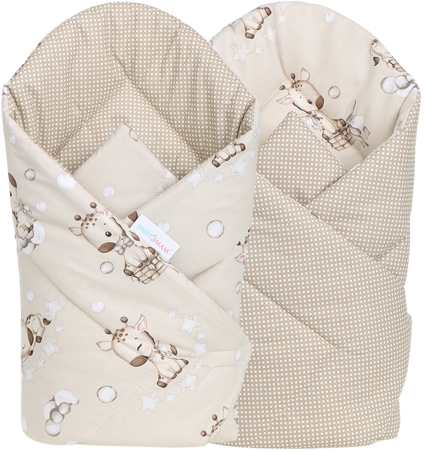 2x Becik Dwustronny Babymam Bawelniany 80x80 Cm Wielokolorowy