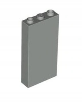 102bc. LEGO 3755 panel ściana 1x3x5 szary old 1szt 2 000f5ffee993d6fdf9b29f2868c31369