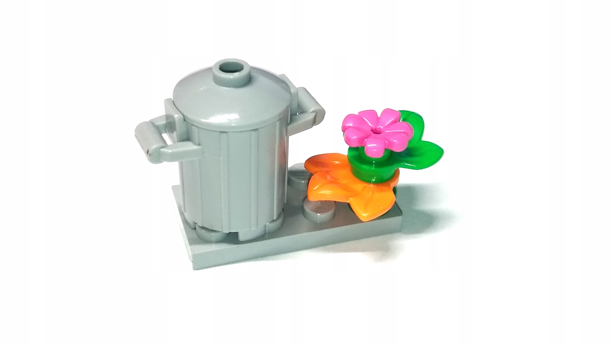 159b Lego kosz na śmieci roślina roślinka szary j. 2 070a800c634c22ab870ff740b452b0f2