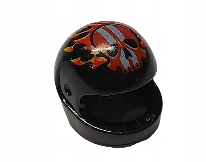 153G14. Lego kask motocyklowy 2446 czarny nadruk - 1 szt 2 079bd872c036837f807158dc15fc0a6f