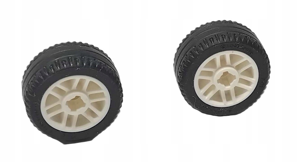 N1c Lego Koło (opona+felga) 21x9,9 11209 - 2 sztuki biała felga 2 0b2936edebe1f4081baa25f30221bf8c