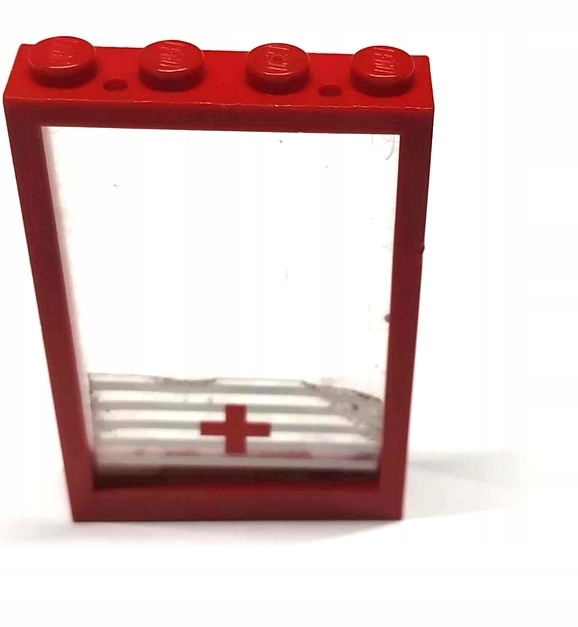 278j10. Lego drzwi rama 1x4x5 rama czerwona szyba 4347 i 2494 2 10ed0d5965300b7f56efc64172de6891