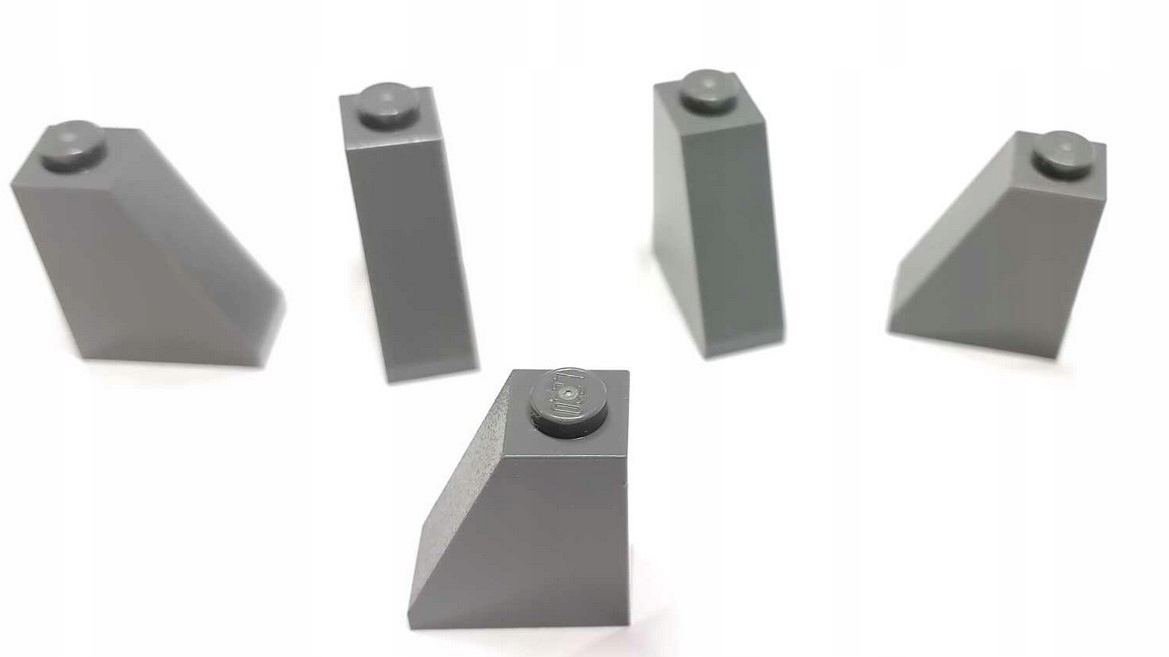 114E2. Lego dachówka skos 60481 2x1x2 skos daszek szary ciemny new 5 szt 2 1171298ff689f5bab3575a964055083c