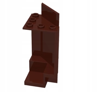 278f6. Lego panel ściana do zamku zamek 2345 4189067- 1 szt brązowy 2 1864b5b662bc309e25d48e0e09415f5e