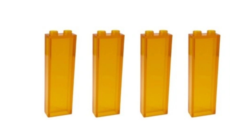 102n. LEGO 2454 panel ściana 1x2x5 trans 4szt 2 1c4c6f1eb181e71e834aefdc16a5ce87