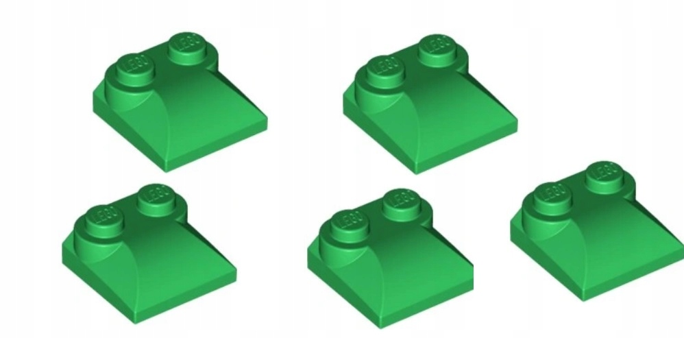070A7. lego dachówka 47457 KLOCEK 2x2x2/3 zielone 5szt 2 1c98aa7a6956451a7f7bfcbbcb678790