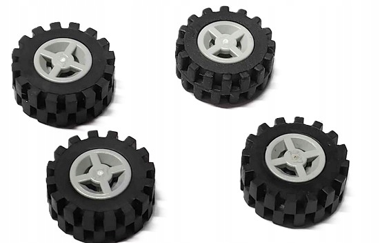 001a7. LEGO koła felga opona gumowa 4624 4624c02 - 4 sztuki szary new 2 231aee0e6c6a65ec38c4facac6c4a33c