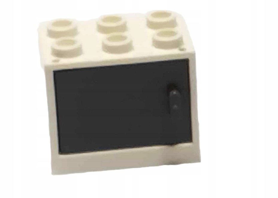 133F9. LEGO skrzynia kontener szafa szafka z drzwiczkami 4532 4533 biała 2 247aba3a71eb9872a3aaa8961dbb00be