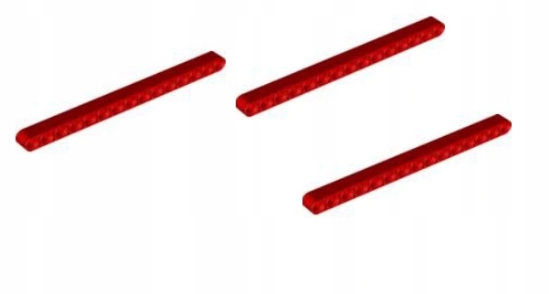041f Lego Technic 32278 1x15 czerwona 3 szt 2 2749a22f8975b510304466044eccb18b