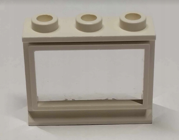 002D8. Lego okno z szybą 31bc01 1x3x2 białe - 1 szt 3 27e93316b6d9d27212f97775b178bccb