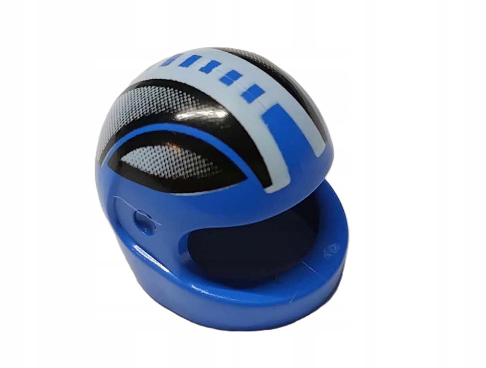 153G27. Lego kask motocyklowy 2446 niebieski nadruk 1 szt 2 283e202b41e39c9673ba574515d0c00d