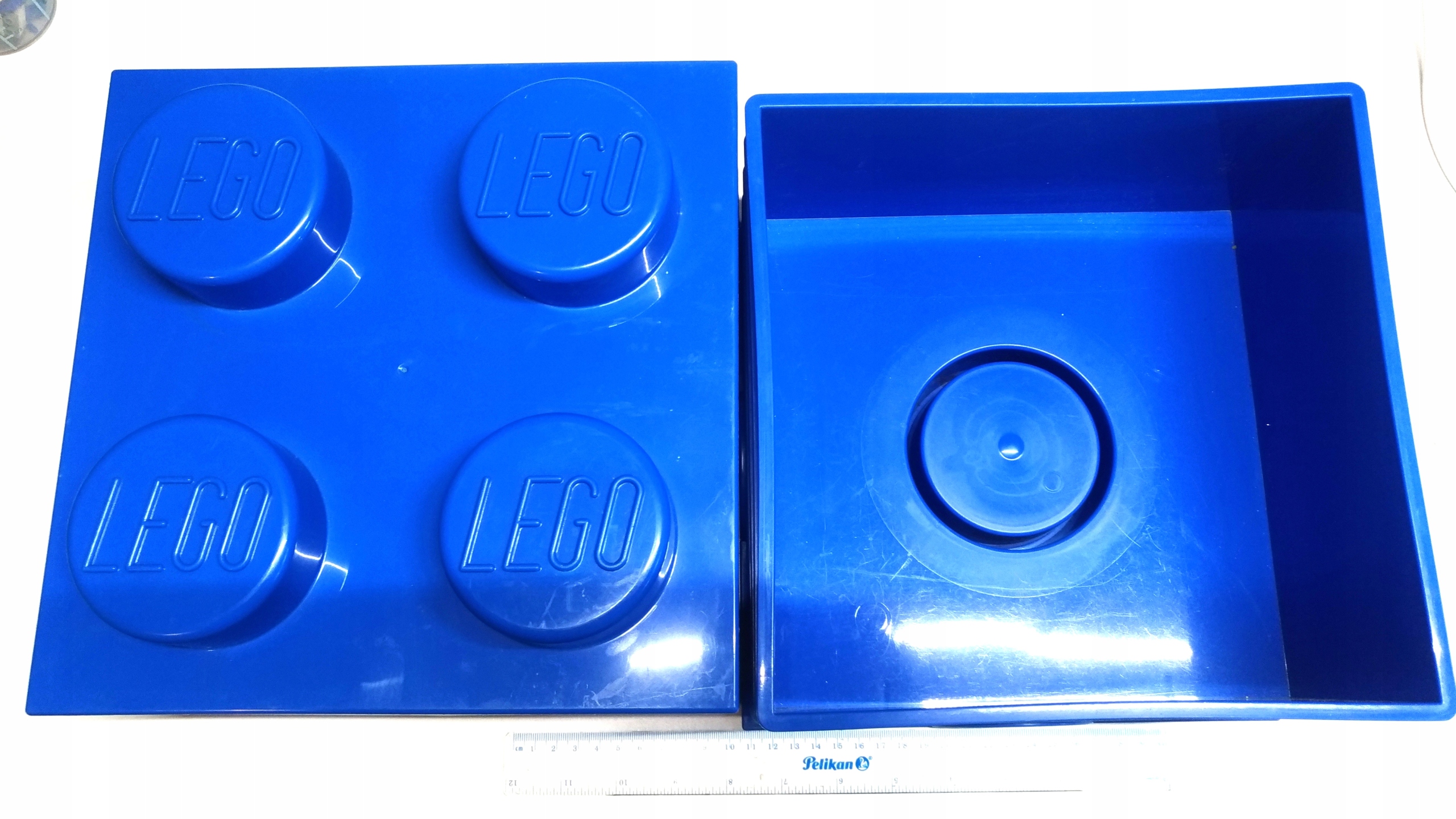 141AC. Lego pojemnik kwadrat 25x25x18 cm niebieski 6 2a16ceca0c2f2e5015efabe337b95478