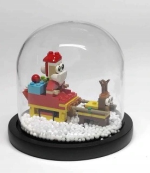 625B1 Lego ozdoba Boże Narodzenie mikołaj i renifert w kopuli szklanej nowy 7 3744d909b0bcd7a36c1253e7d899013a