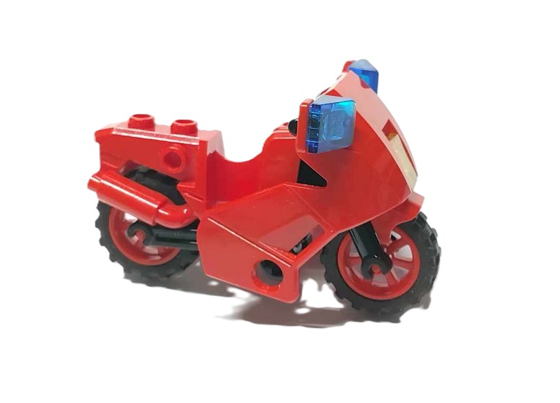 137r10f. Lego motor policyjny policja 52035 54200 z kołami czerwony straż 2 39ebecd478ebaee0035b86b994845feb