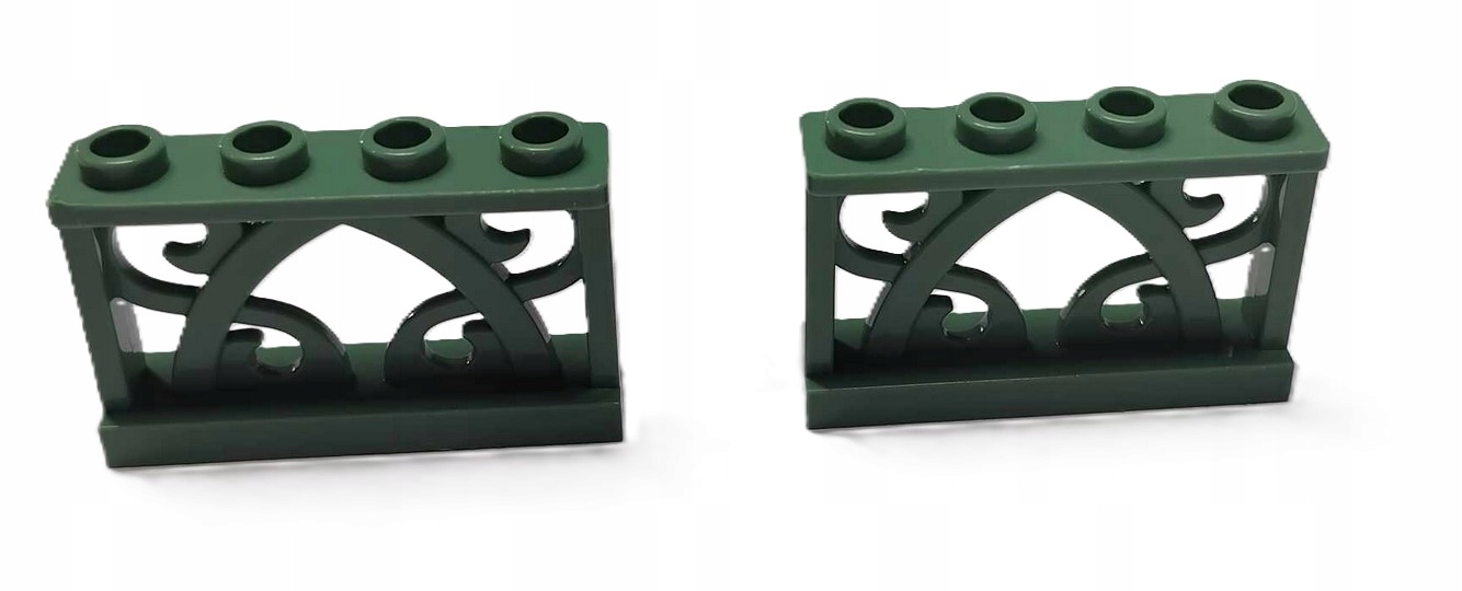 159za1 Lego płot ogrodzenie mur 19121 Sand Green - 2 sztuki 2 3a2a92da0fe967947b88165f27543f90