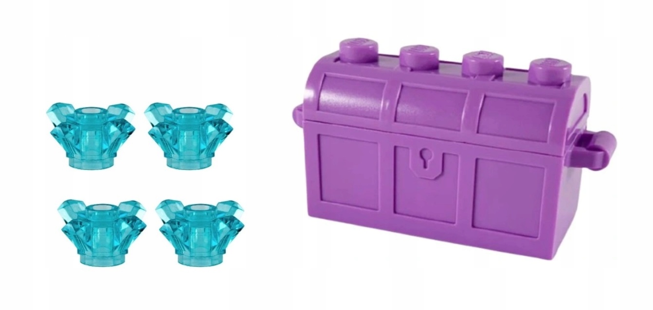 0100e9. Lego Pirat skrzynia diamenty kryształ Castle 4738 lawendowa 2 3a35c07b45f97fe01153cd1f70dc772c