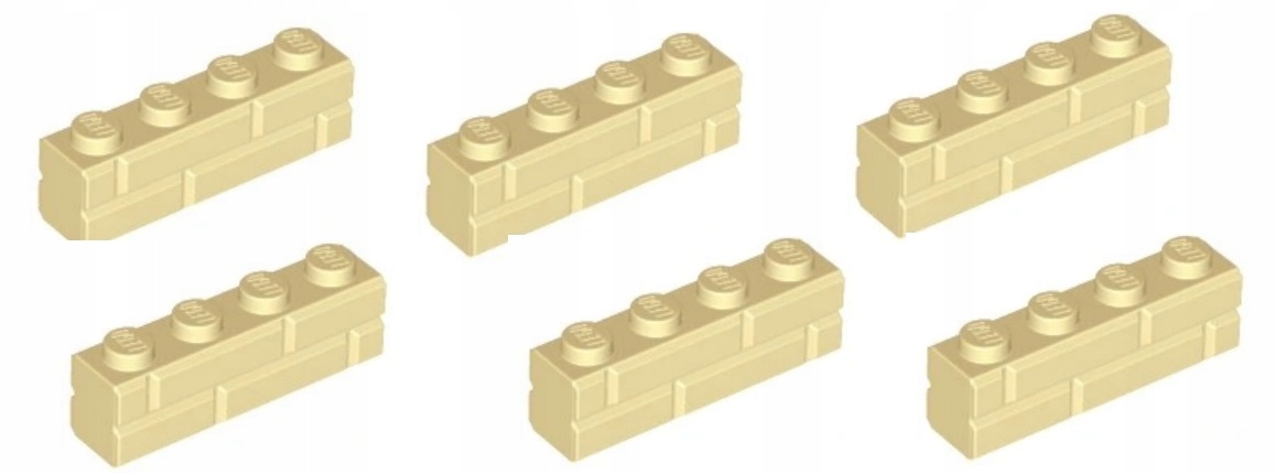 095c. Lego 6232136 cegła beżowa - 6szt 2 3b86de6b5dbdd63e8a81f418b37e08c2