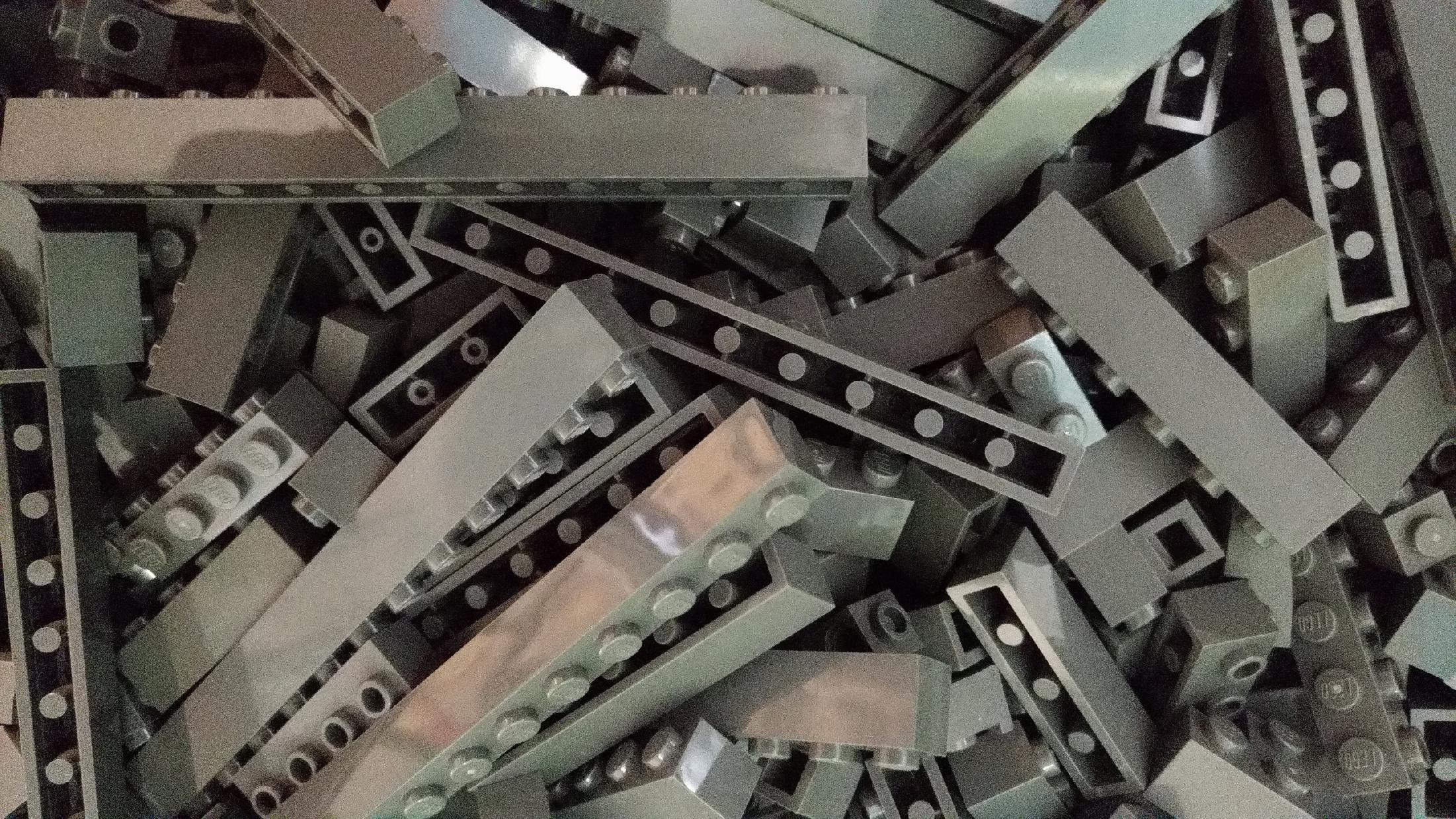 045 Lego szare brick 0x1.. dark gray new 0,1kg mix 3 3c202fbc9654ad5b849b7d0c6ada884e