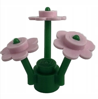 627C6. Lego kwiat roślina 3741 zielona + 3× Lego 3742 kwiatek 1x1 - komplet 2 44cd57fd64c9d19b95b3739855bb275e