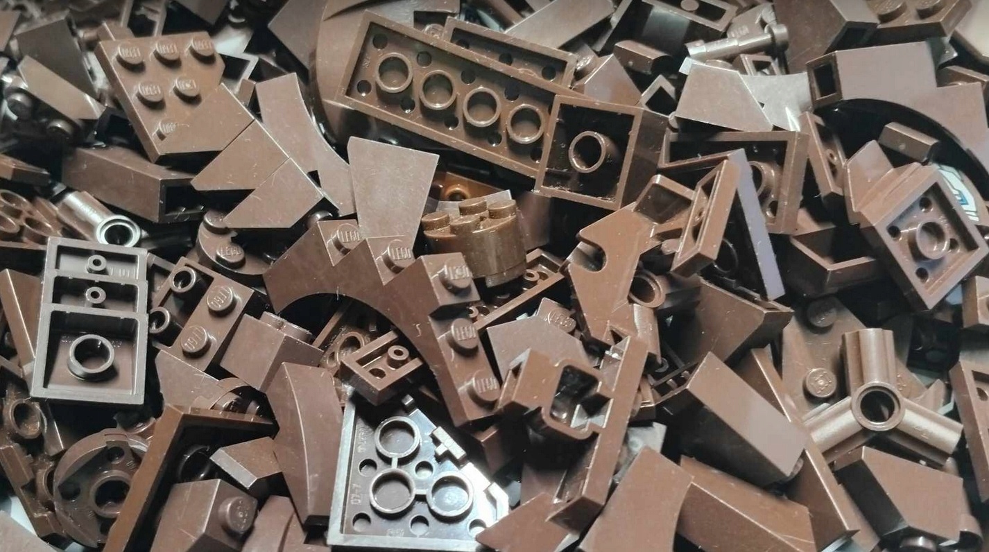 300r. LEGO friends brązowe ciemny brąz dark brown Mix 0,06kg 60g 2 4878322111bb969cee4dc9f152fcc082