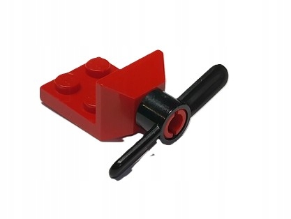 007C2. Lego samolot Śmigło czerwono - czarne 3481 3480 - płytka 2x2 ogon 2 4abafb6b289ea7c62ffe375112283f07