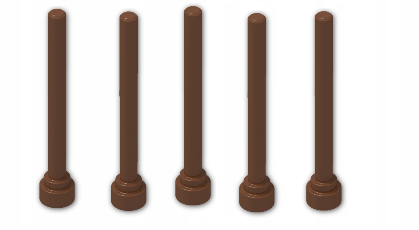 193c. Lego 3957 Antena brąz 5 szt prosta końcówka 2 4ca4cffae2f3c4df365d8c37fe1bdf6f