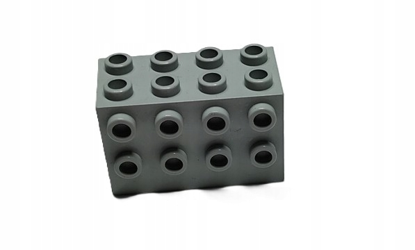 056a5b. LEGO system space 2x2x4 klocek z wypustkami 2434 szary jasny old 2 4ed78efc42447afd5fdda345f0438559