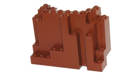 130bf. LEGO skała ściana 6082 góra brązowa 2 51514c0ec5b5771bfac67e12e4cfccd1