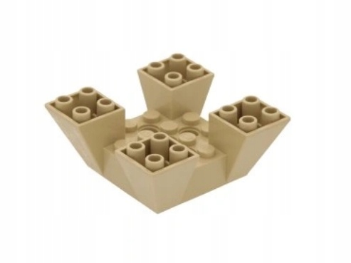 279e1. Lego castle mur 30373 4143349 skos 6x6x2 piaskowy tan - 1 szt 2 518d8d08390e6264849c292bac44a305