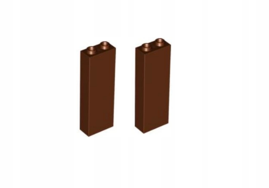 102j. LEGO 2454 panel ściana 1x2x5 brązowe 2szt 2 52e096919608e3bf320ce86c5c255825