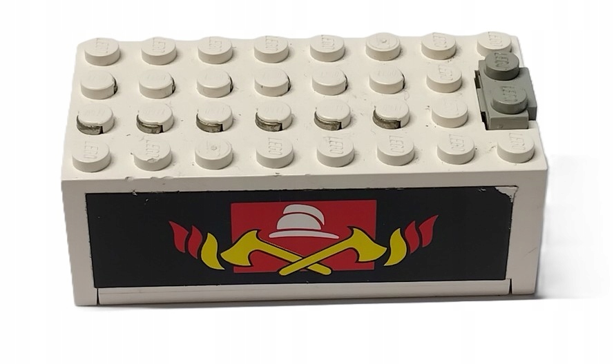 063G4a. LEGO elektryka 4760c pojemnik na baterie battery 9V biały straż 2 5471f8b021e9897d7d66603aadb9a44c