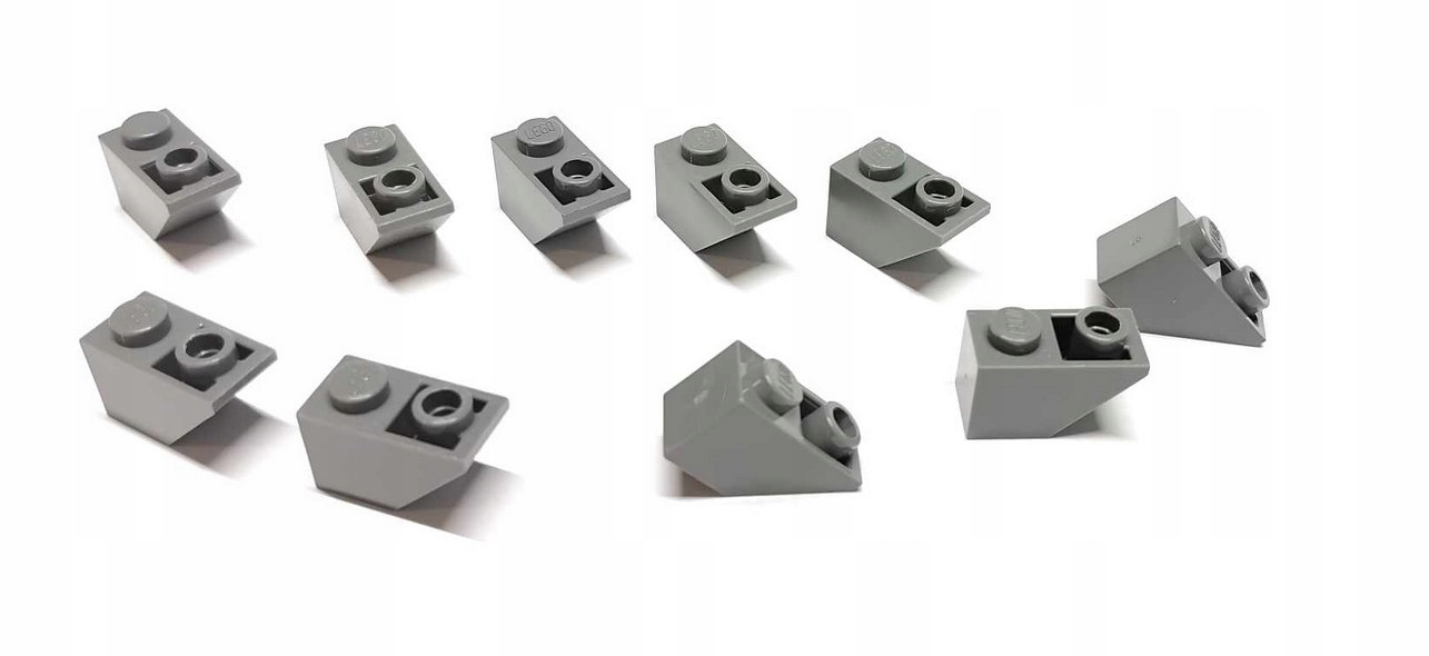 114E6. Lego dachówka skos 3665 2x1 skos daszek szary ciemny new 10 szt 2 55171559bd9bd5b57539b390295063f9