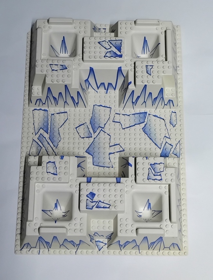 623a1 LEGO płyta konstrukcyjna 3D 30271px6 Biała lodowa skała USZKODZONA 4 55eb395fbe4c305a2f7013a91e828873
