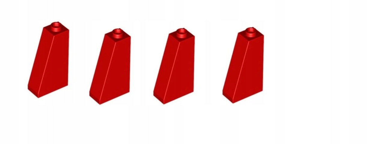 066AA. lego dachówka 4460 Czerwony 2x1x3 4szt 2 563cc4b11f1caaeec506bd672ed0c3cc