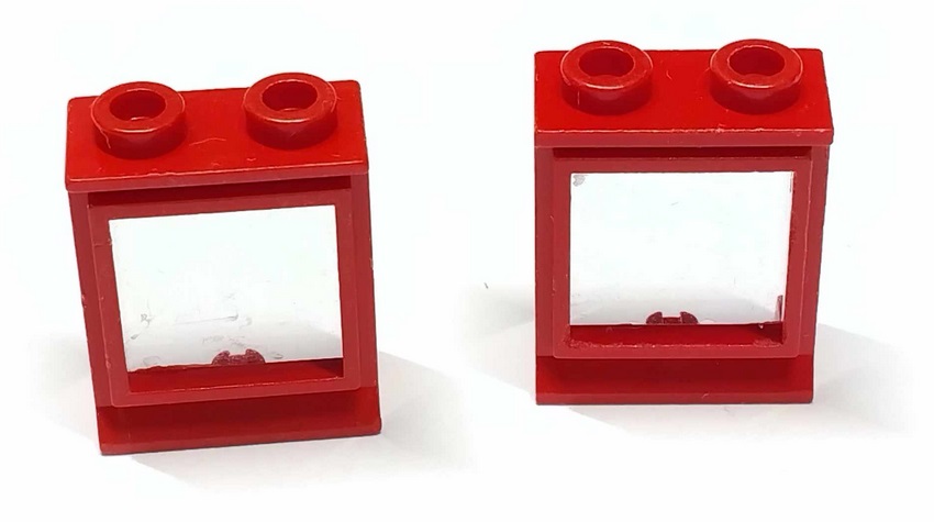 002D3. Lego okno z szybą 7026 1x2x2 czerwone - 2 szt. 2 5a8deda9c4c2e466e169d2f8cc8493a6