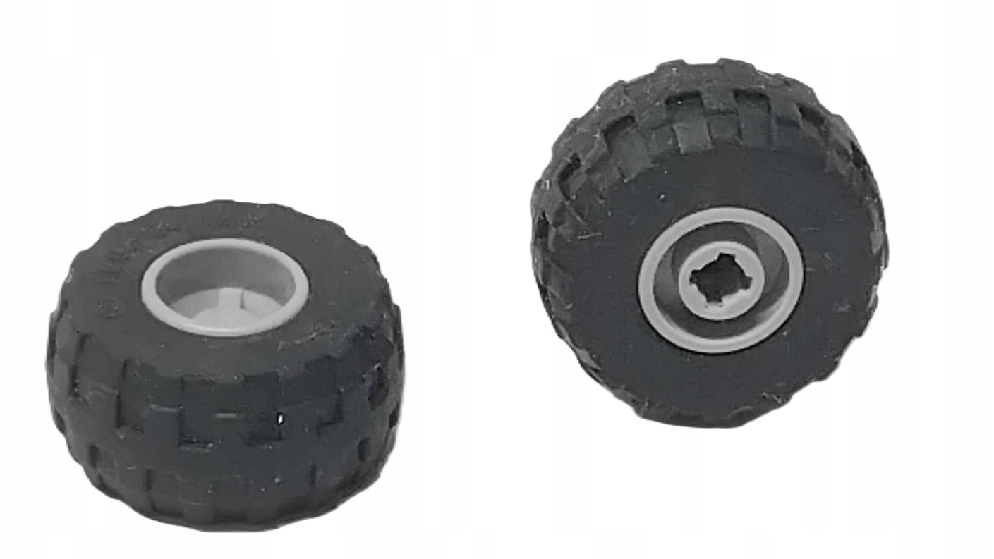 N3b Lego Koło (opona+felga) 24x12R 6014 - 2 sztuki felga szara 2 5d4cb806128935a275760ceac2048842
