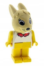 138h. Lego Fabuland figurka Rabbit królik 2 5ead0f3ab7e55663eecc230b11ec69aa