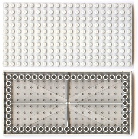 016P1. LEGO system płyta10x20 Lego 700 Płyta szary old jasna 2 6001a977655213eab3d1d7fab48b35e5
