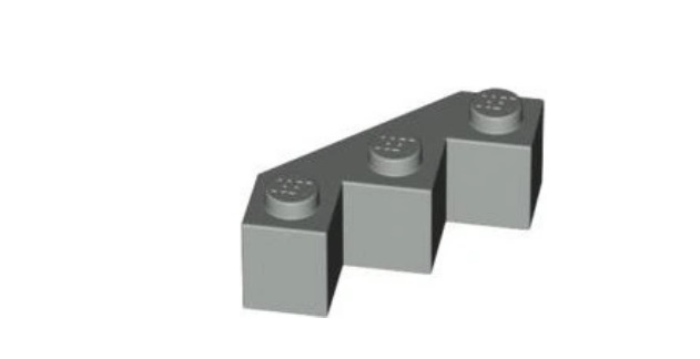005b7. LEGO narożny klocek 3 x 3 Facet (2462) szary jasny old 2 63fccf9bd8c60dac9349dee7a463179c