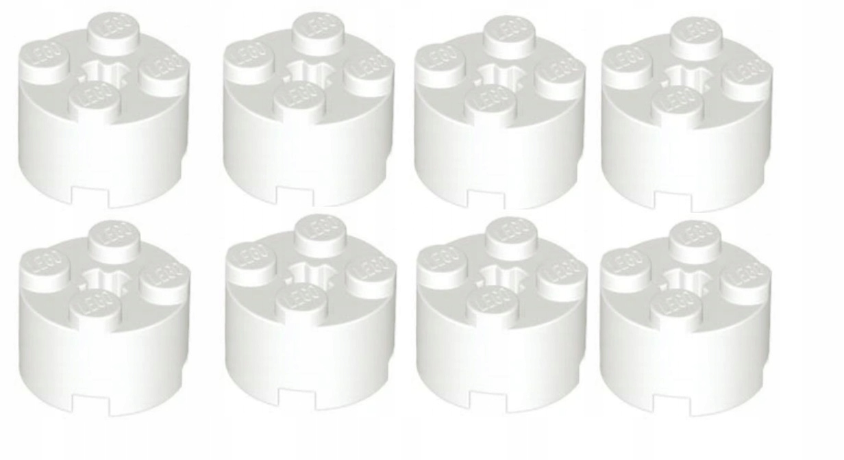 087k. Lego 2x2 Round 6143 -8 szt białe 2 67b9ff76577c768ffda8bb6e3f438634