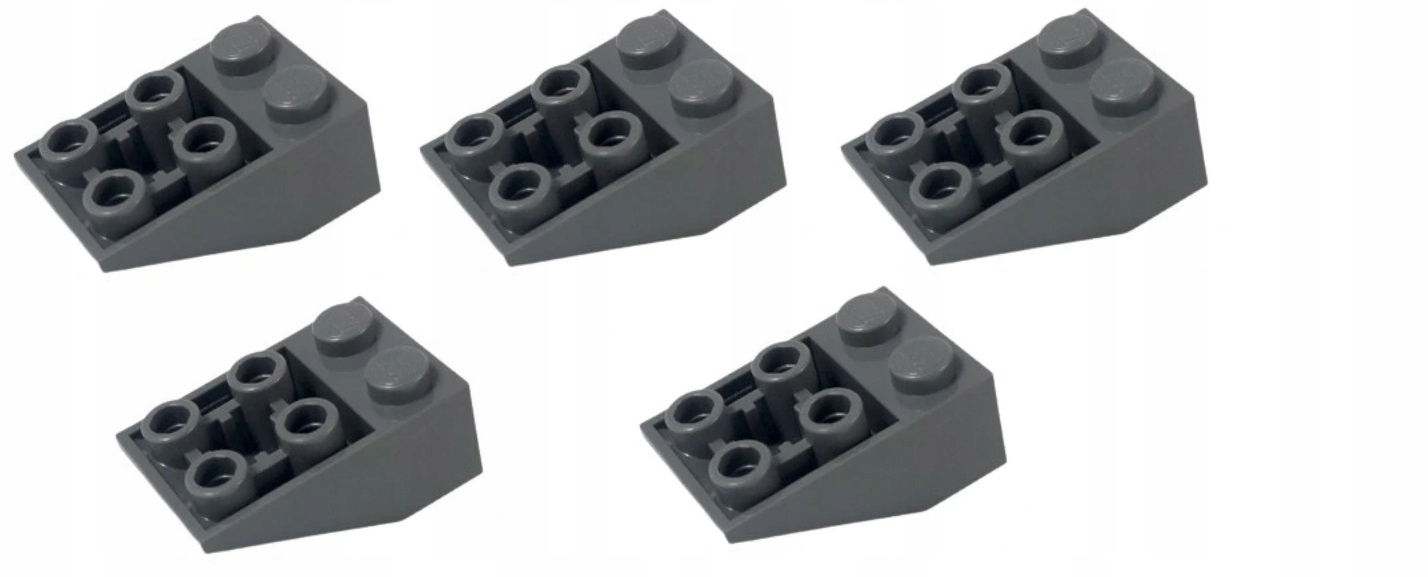 448c. lego dachówka 3747 odwrócona - 5 sztuk slop skos 3x2x1 c. szary 2 67d125526341fd810737bc9f15ab8f69